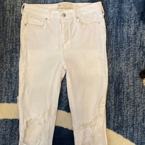 FREE PEOPLE WHITE JEANS SIZE:26